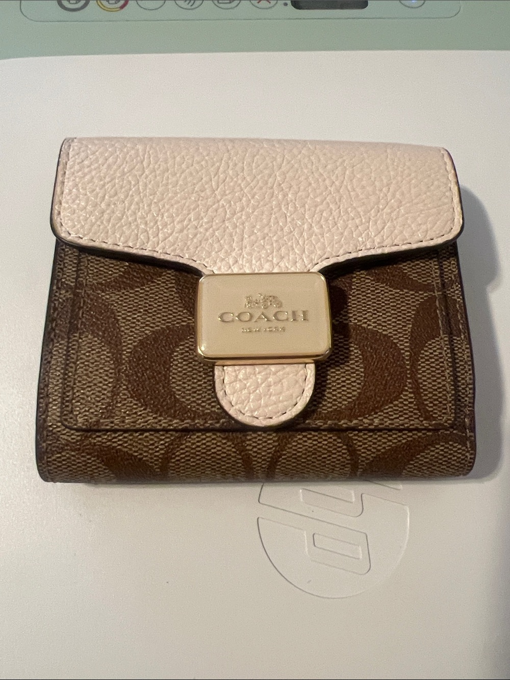 Coach Brown Signature Canvas Wallet